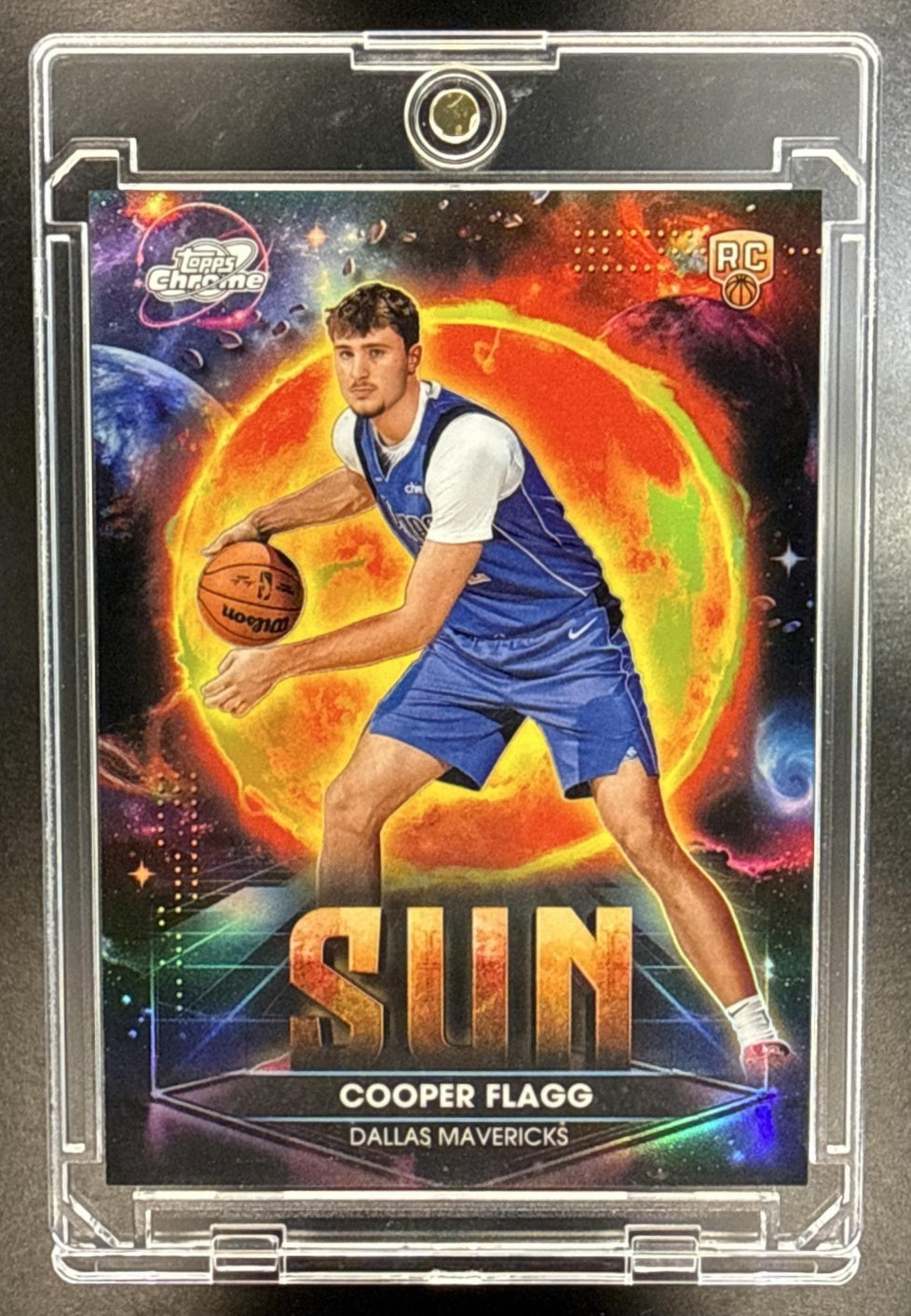 Cooper Flagg Topps Cosmic Chrome 2025-26 Sun RC SSP Dallas Mavericks