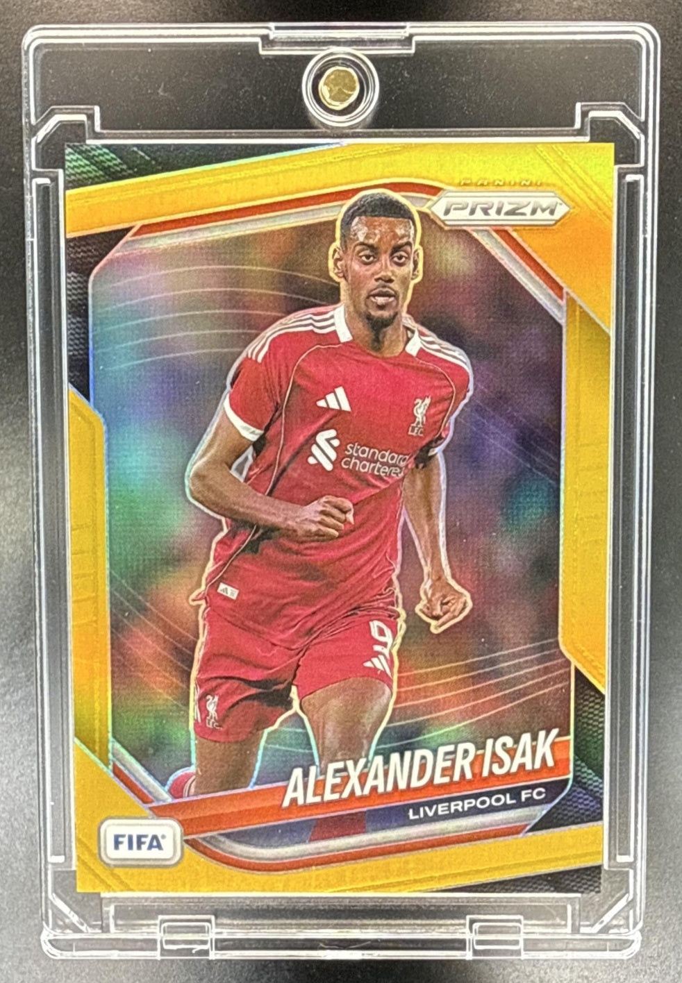 Alexander Isak Panini Prizm FIFA 2025-26 Gold Prizms /10 Liverpool FC