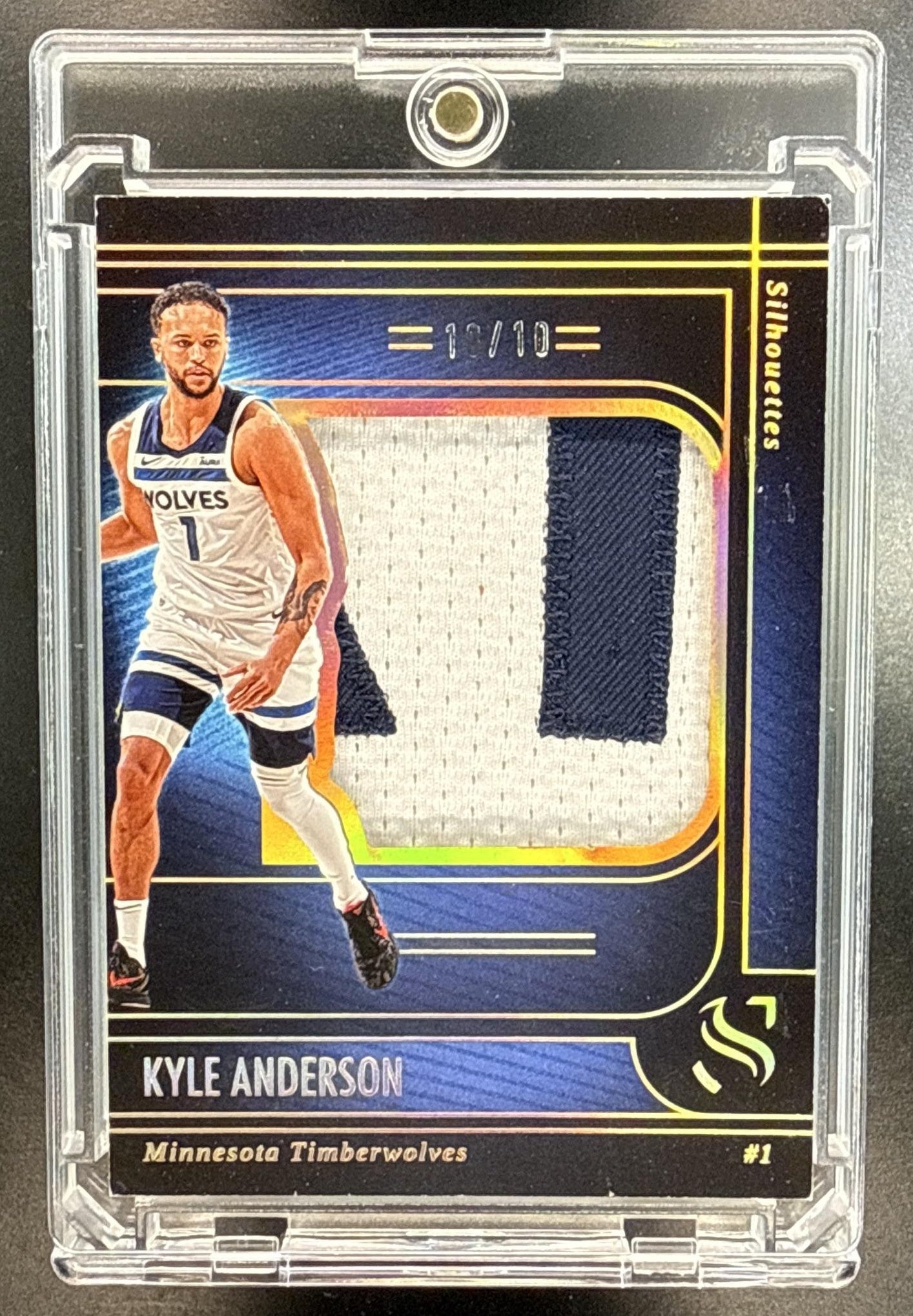 Kyle Anderson Panini Silhouette 2024-25 Holo Gold /10 Minnesota Timberwolves
