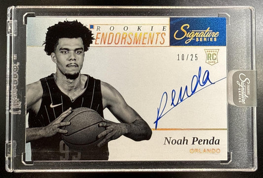 Noah Penda Panini Signature Series 2025-26/25 RC Auto Orlando Magic