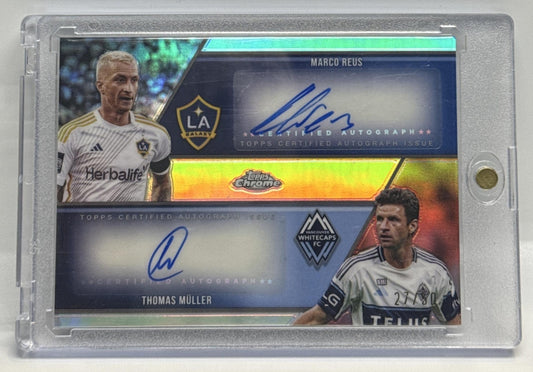 Thomas Muller Marco Reus Topps Chrome MLS 2025 Dual Auto /50