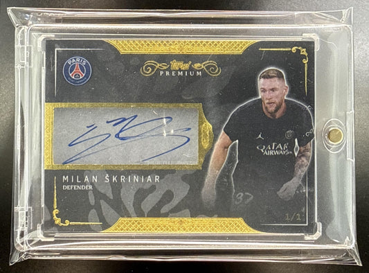Milan Skriniar Topps PSG Premium 2023-24 Auto 1/1 PSG