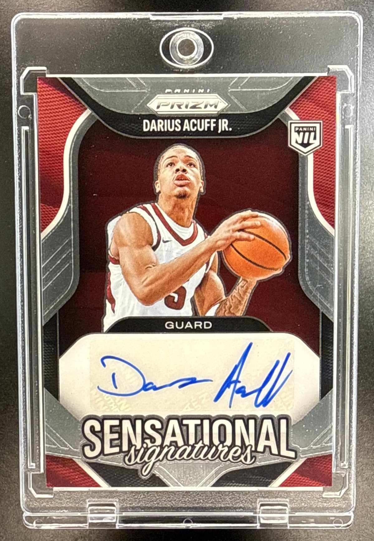 Darius Acuff Jr. Panini Prizm 2025-26 Auto Arkansas Razorbacks