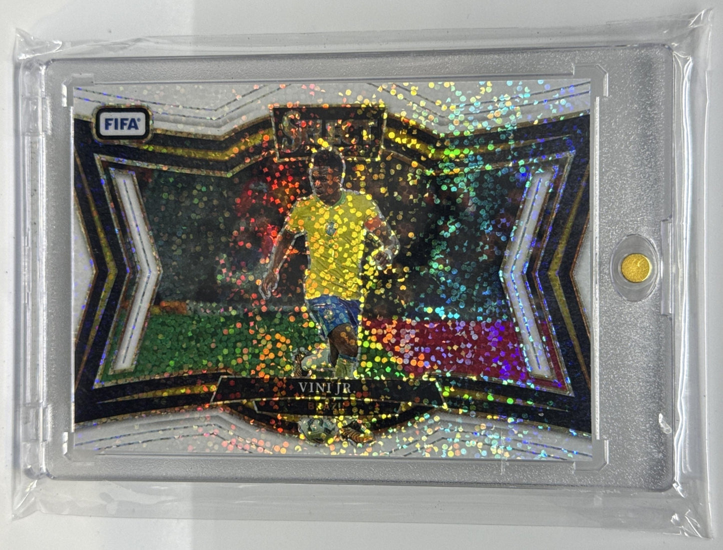 Vini Jr. Panini Select FIFA 2023-24 White Sparkle Prizm SSP Real Madrid CF
