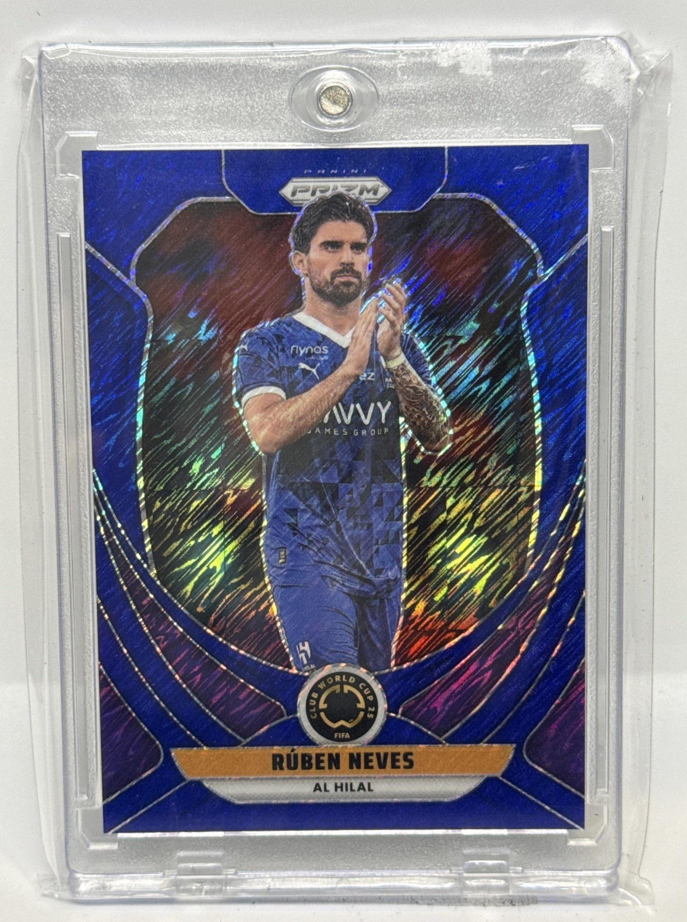 Ruben Neves Panini Prizm FIFA Club World Cup 2025 Blue Shimmer /8 Al-Hilal SFC