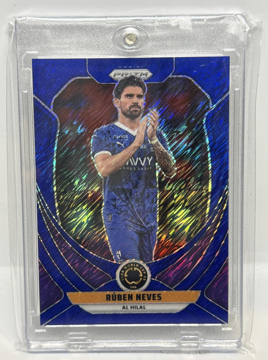 Ruben Neves Panini Prizm FIFA Club World Cup 2025 Blue Shimmer /8 Al-Hilal SFC