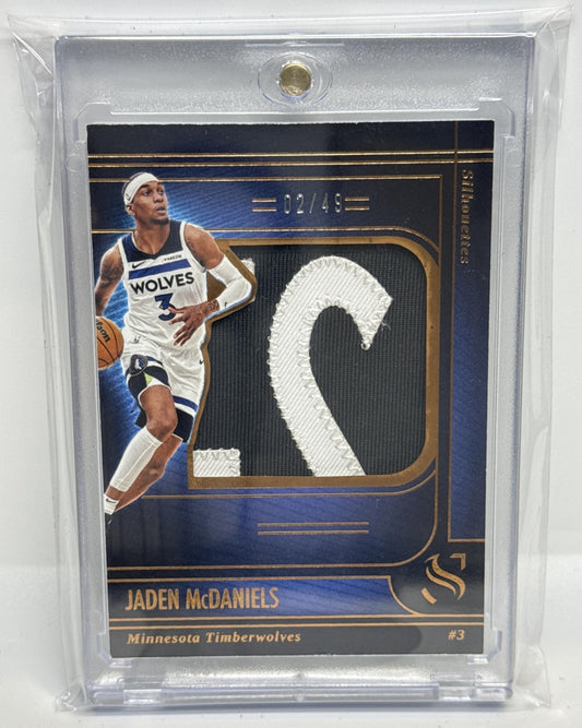 Jaden McDaniels Panini Silhouette 2024-25 Bronze /49 Minnesota Timberwolves