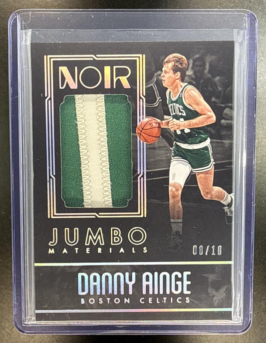 Danny Ainge Panini Noir 2016-17 Jumbo Materials Patches /10 MEM Boston Celtics
