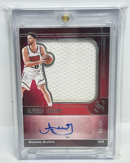 Alperen Sengun Panini Silhouette 2024-25 Auto /49 Houston Rockets