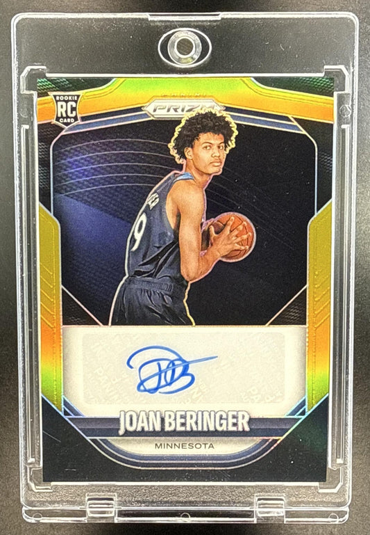 Joan Beringer Panini Prizm 2025-26 Gold /5 RC Auto Minnesota Timberwolves