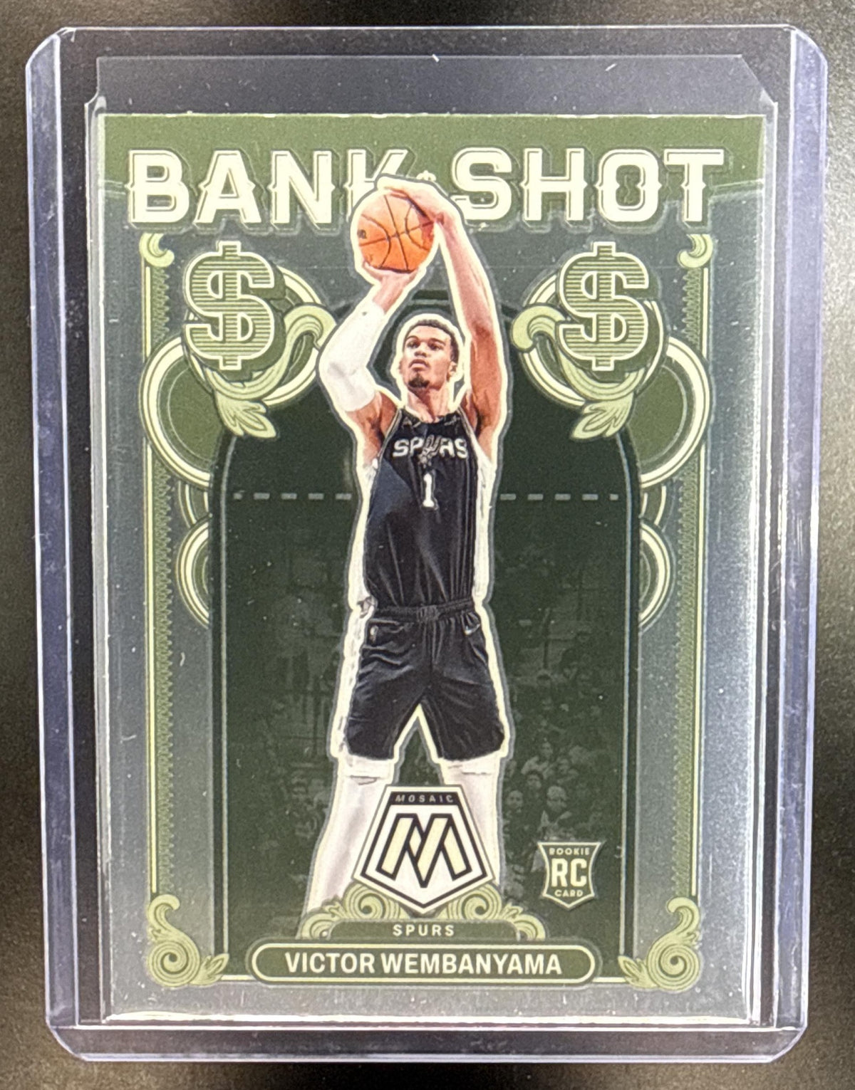 Victor Wembanyama Panini Mosaic 2023-24 Bank Shot RC San Antonio Spurs