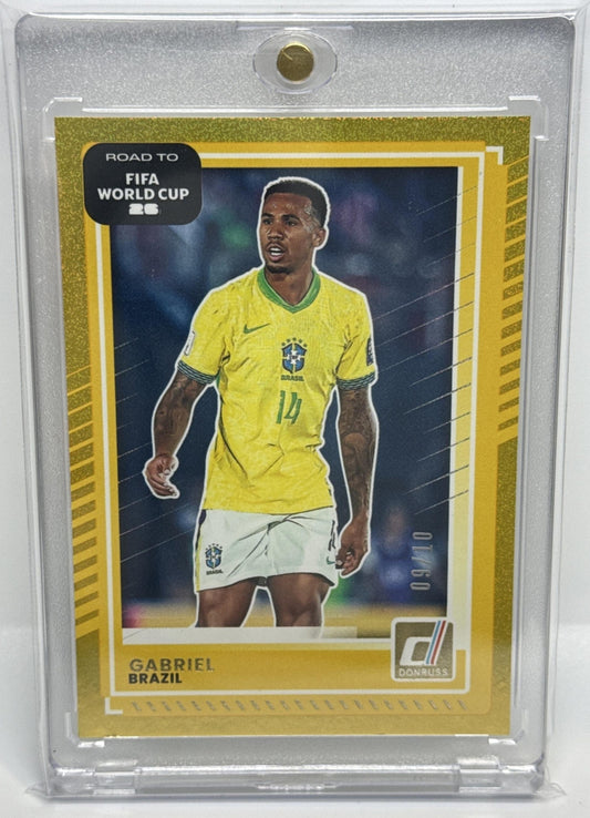 Gabriel Donruss Road to FIFA World Cup 26' 2025-26 Gold Glitter /10 Brazil