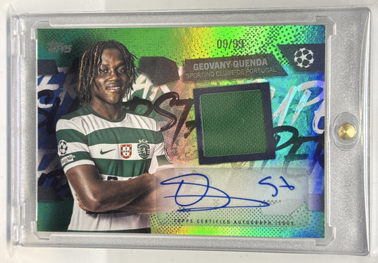 Geovany Quenda Topps UCC 2025-26 Green Foil /99 Auto Sporting Clube de Portugal
