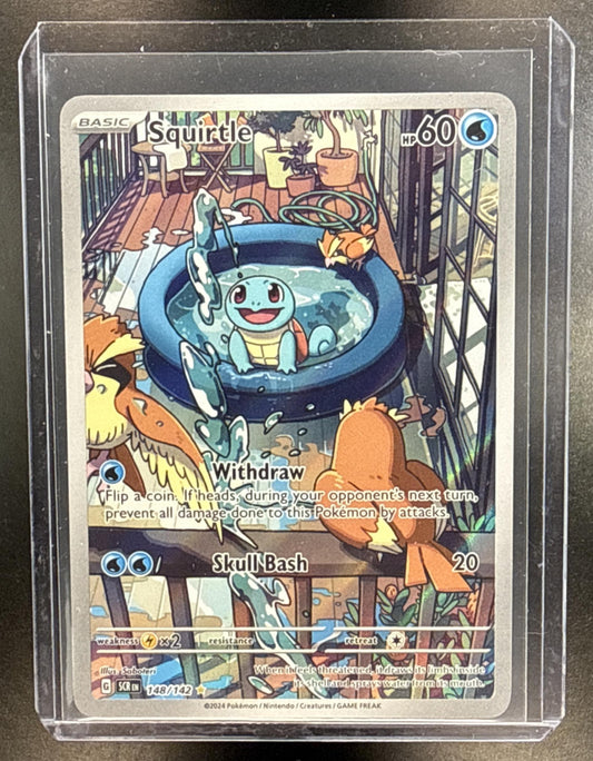 Squirtle Pokemon Stellar Crown 2024 Illustration Rare