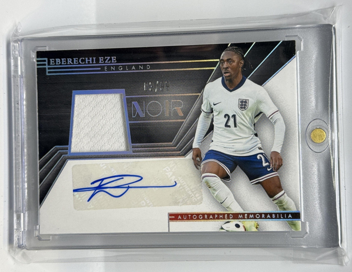Eberechi Eze Panini Noir 2024-25 /99 MEM Auto England