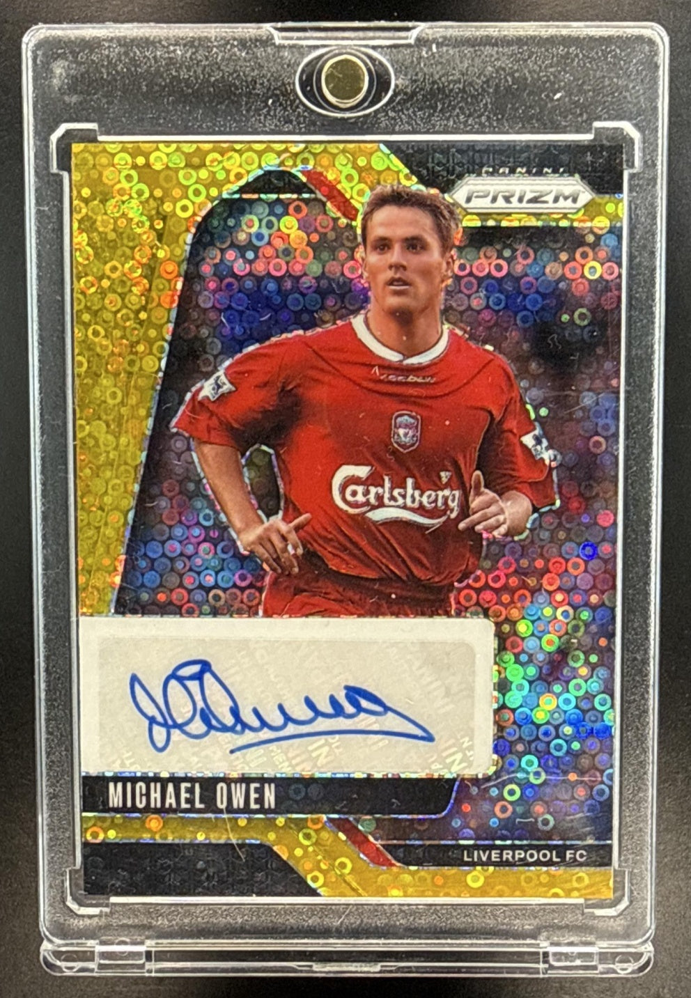 Michael Owen Panini Prizm PL 2024-25 Gold Breakaway /10 Auto Liverpool FC