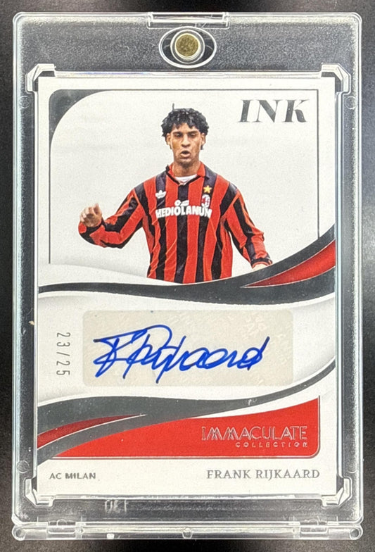 Frank Rijkaard Panini Immaculate Collection 2024-25 Ink Silver /25 AC Milan