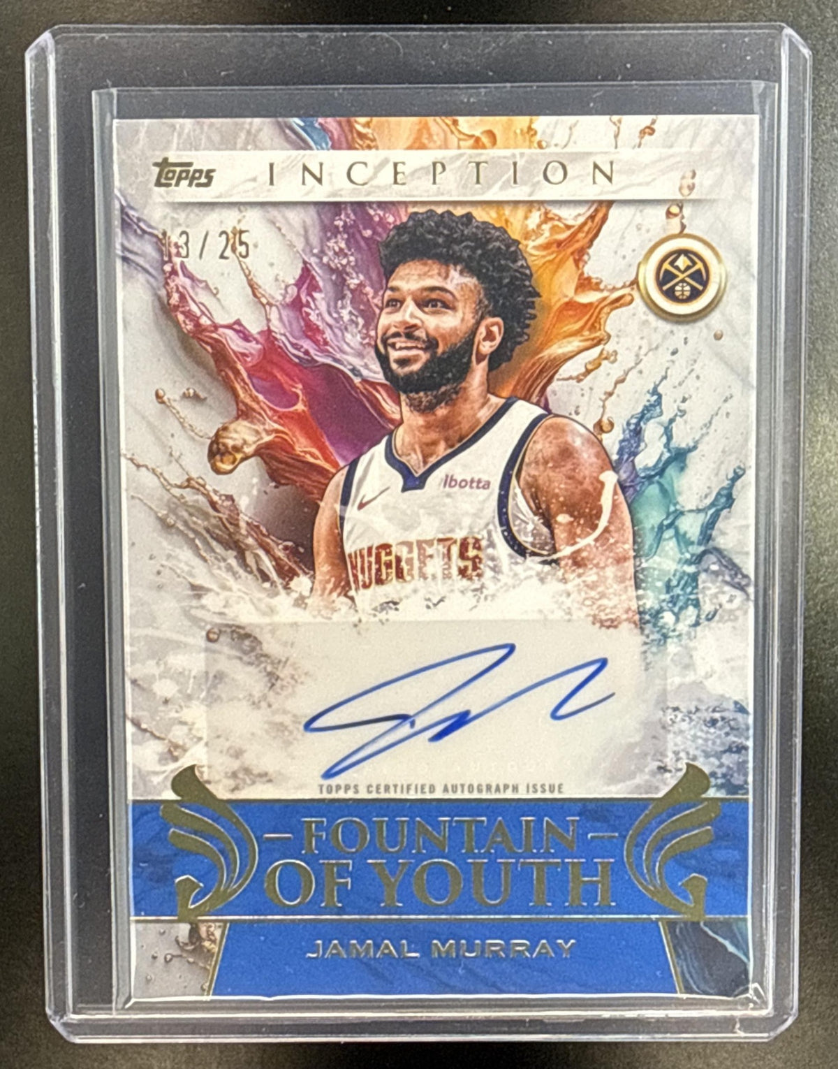 Jamal Murray Topps Inception 2025-26 Blue /25 Auto Denver Nuggets