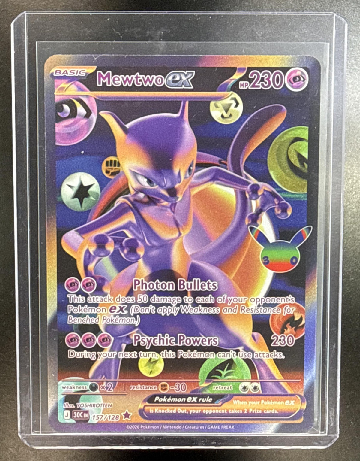 Mewtwo ex Pokemon 30th Celebration 2026 Futuristic Rare 2