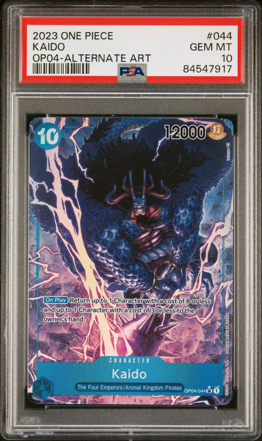 Kaido OP Kingdoms of Intrigue 2023 Super Rare PSA 10
