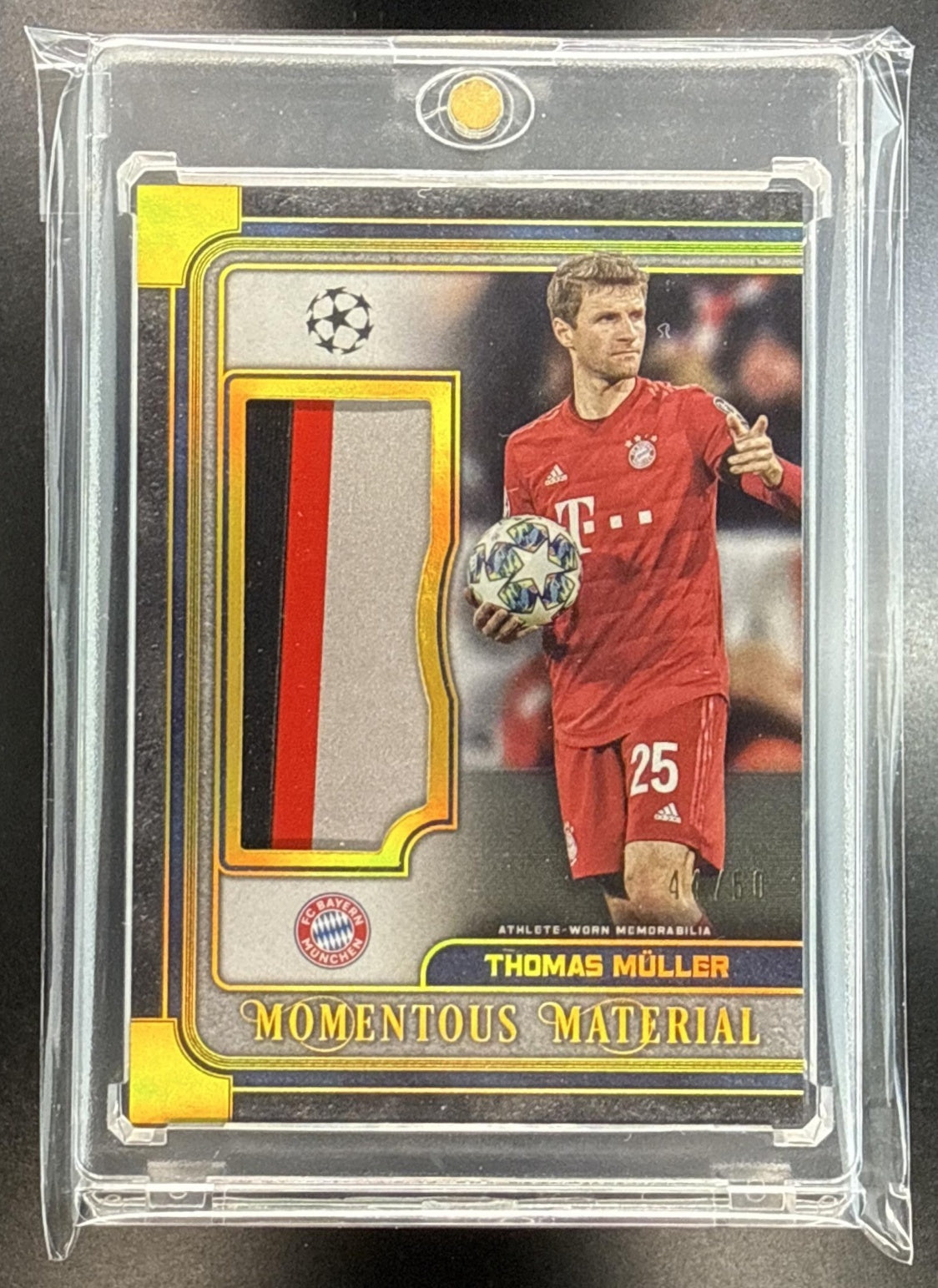 Thomas Muller Topps Museum Collection UCL 2019 MMJR-TM /50 FC Bayern Munchen