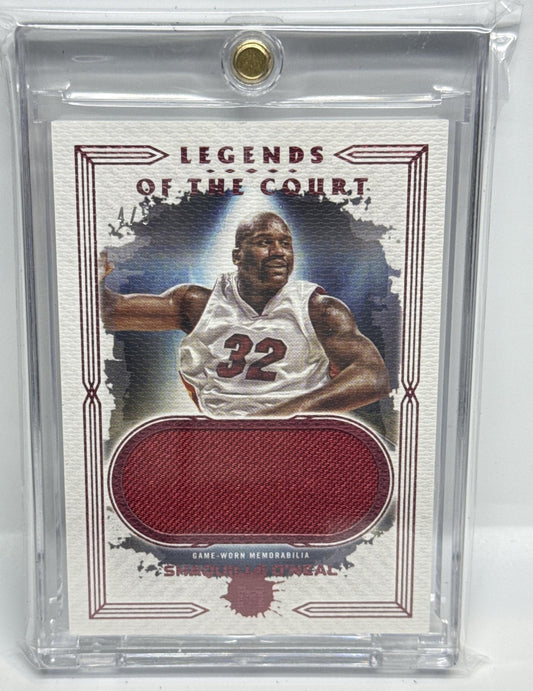 Shaquille O'Neal Topps Motif 2023-24 Pyrrol Scarlet /5 MEM RC Miami Heat