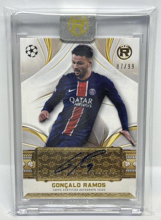Goncalo Ramos Topps Reverence UCC 2024-25 Auto /99 Paris Saint-Germain