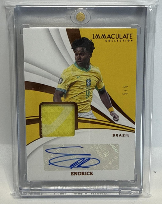 Endrick Panini Immaculate Collection 2024-25 Memorabilia Auto /5 MEM Brazil