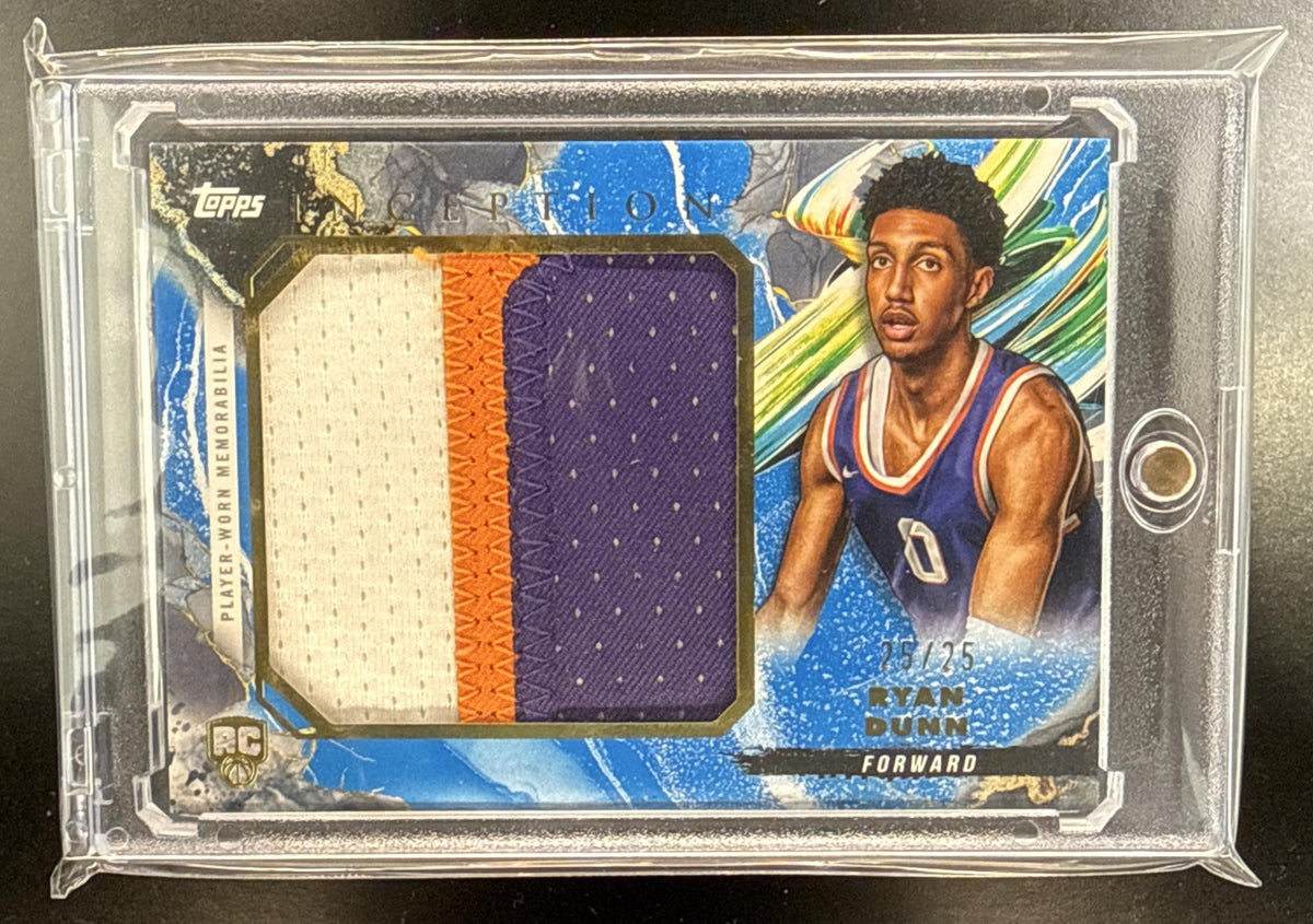 Ryan Dunn Topps Inception 2024-25 Blue /25 MEM RC Phoenix Suns