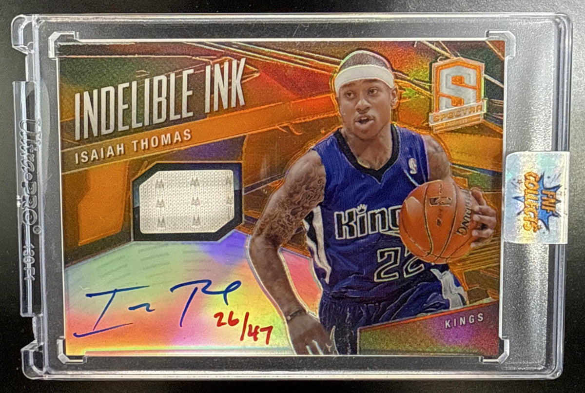 Isaiah Thomas Panini Spectra 2013-14 Indelible Ink /49 Auto Sacramento Kings