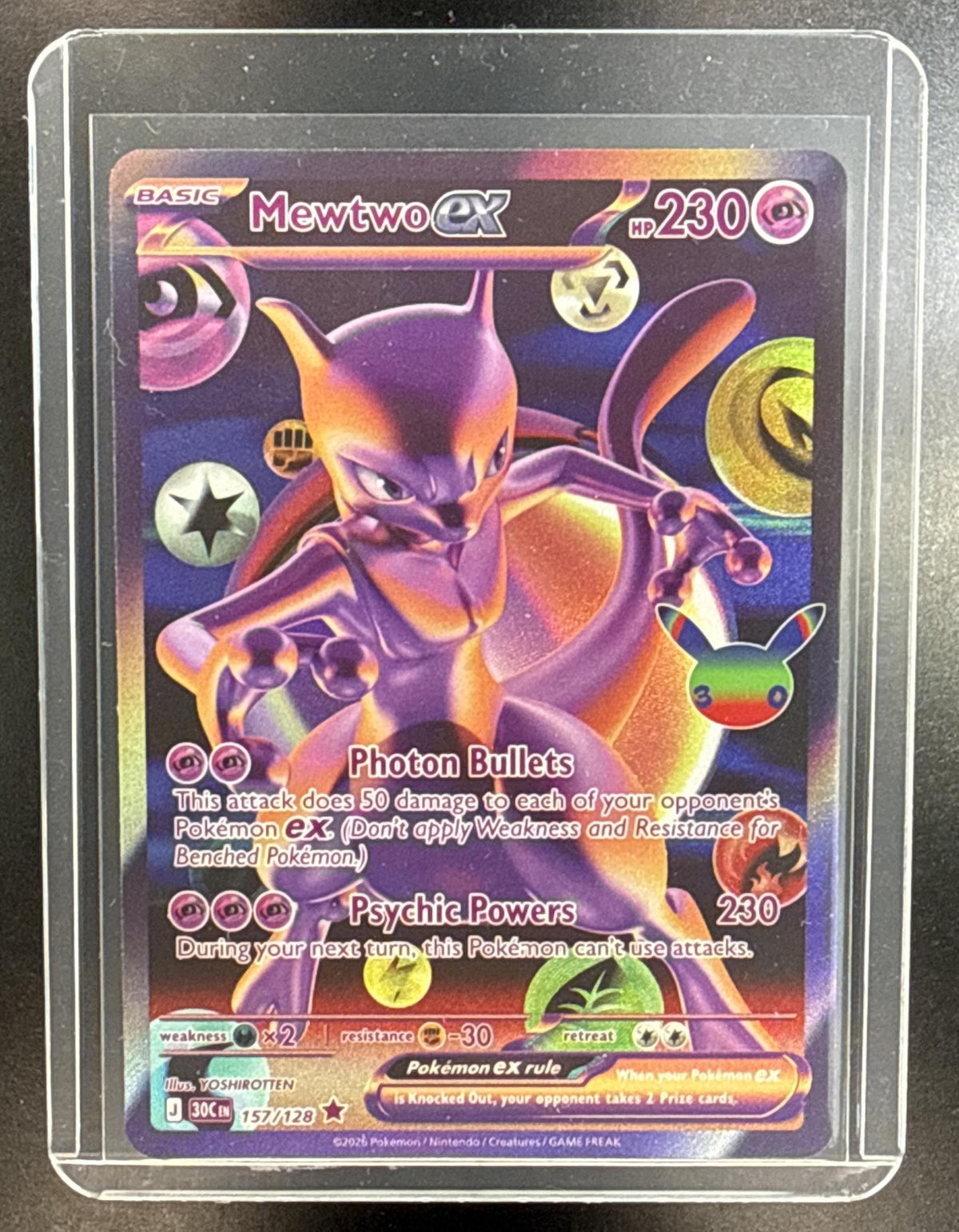 Mewtwo ex Pokemon 30th Celebration 2026 Futuristic Rare 4