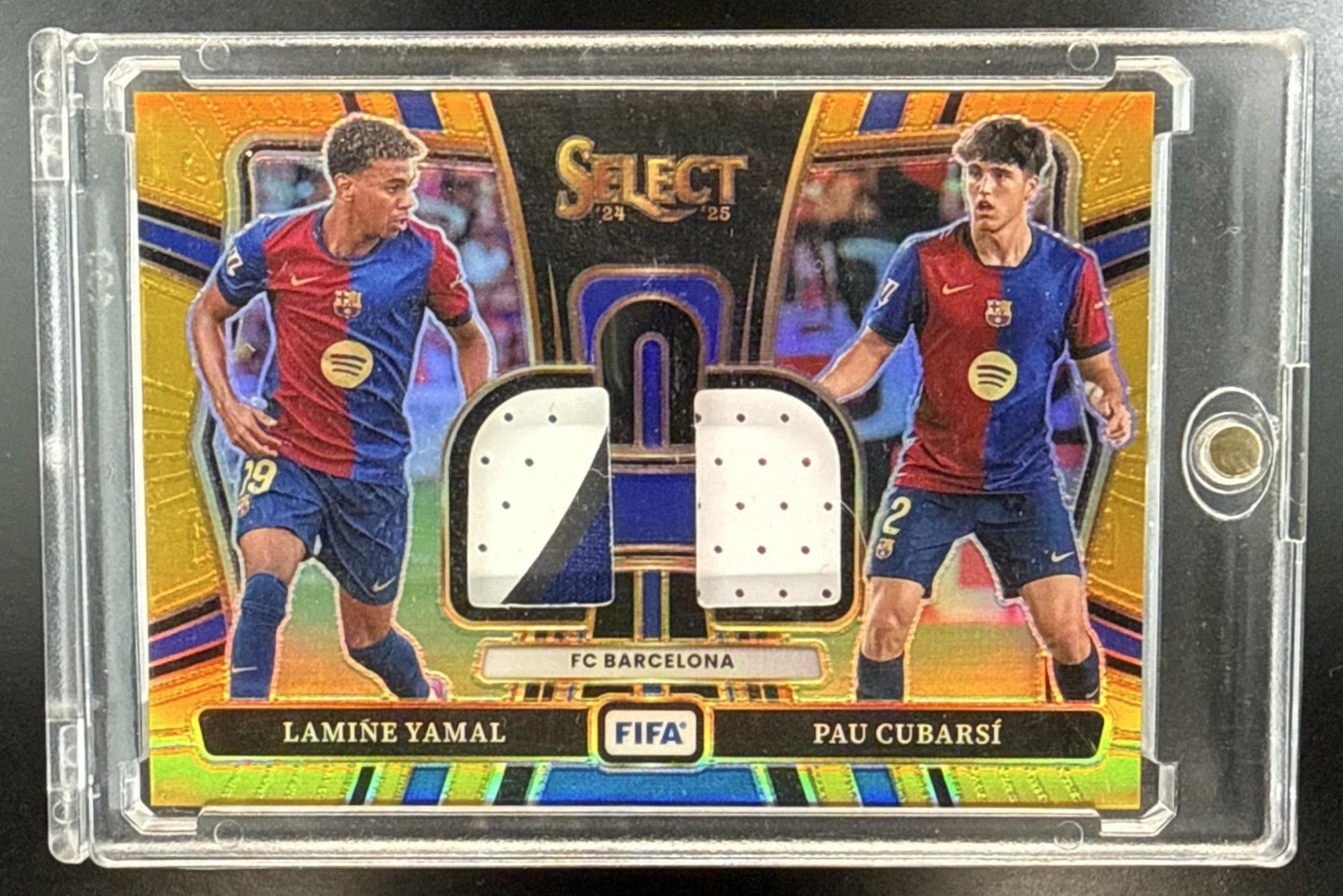 Lamine Yamal Pau Cubarsi Panini Select FIFA 2024-25 Gold /10 MEM FC Barcelona
