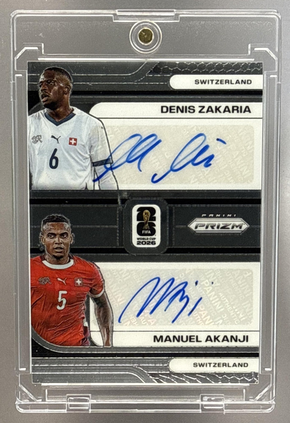 Denis Zakaria Manuel Akanji Panini Prizm World Cup 2026 Auto Switzerland