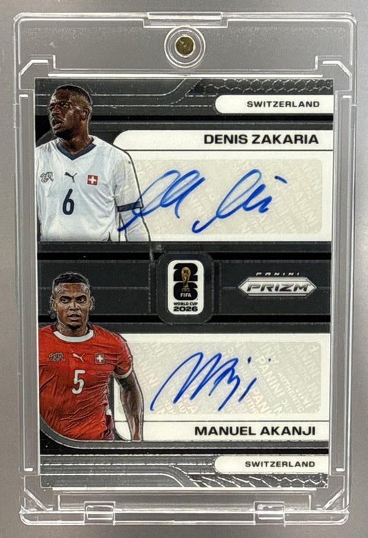 Denis Zakaria Manuel Akanji Panini Prizm World Cup 2026 Auto Switzerland