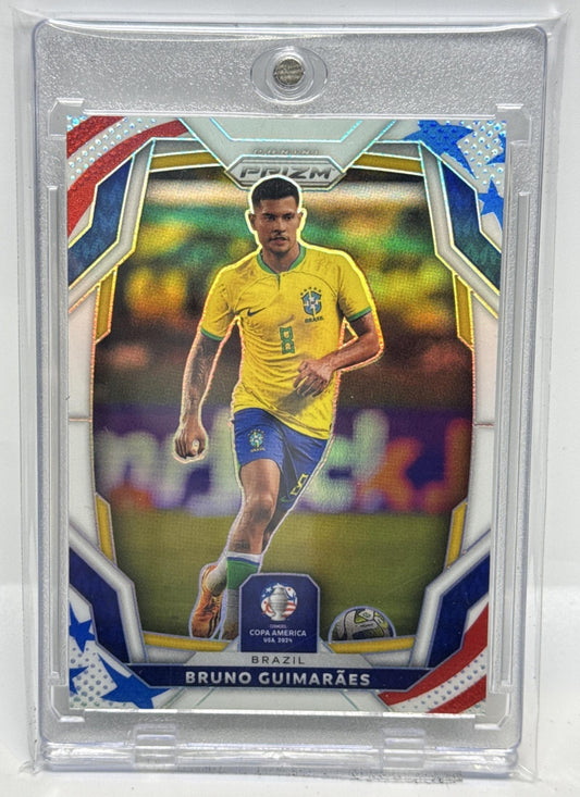 Bruno Guimaraes Panini Prizm Copa America 2024-25 Stars and Stripes /24 Brazil