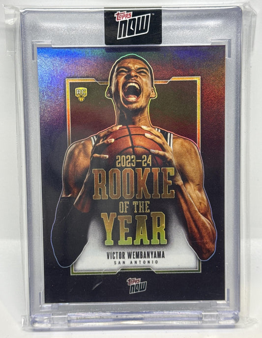 Victor Wembanyama Topps Now 2023-24 RC San Antonio Spurs