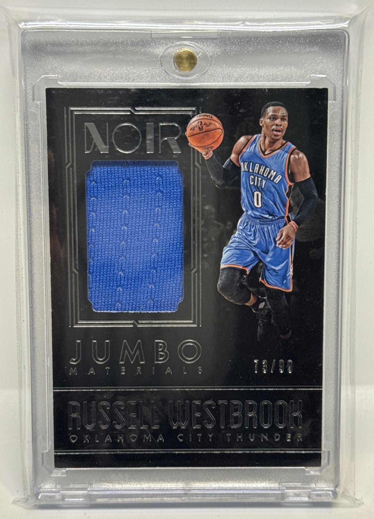 Russell Westbrook Panini Noir 2016-17 Materials /99 MEM Oklahoma City Thunder