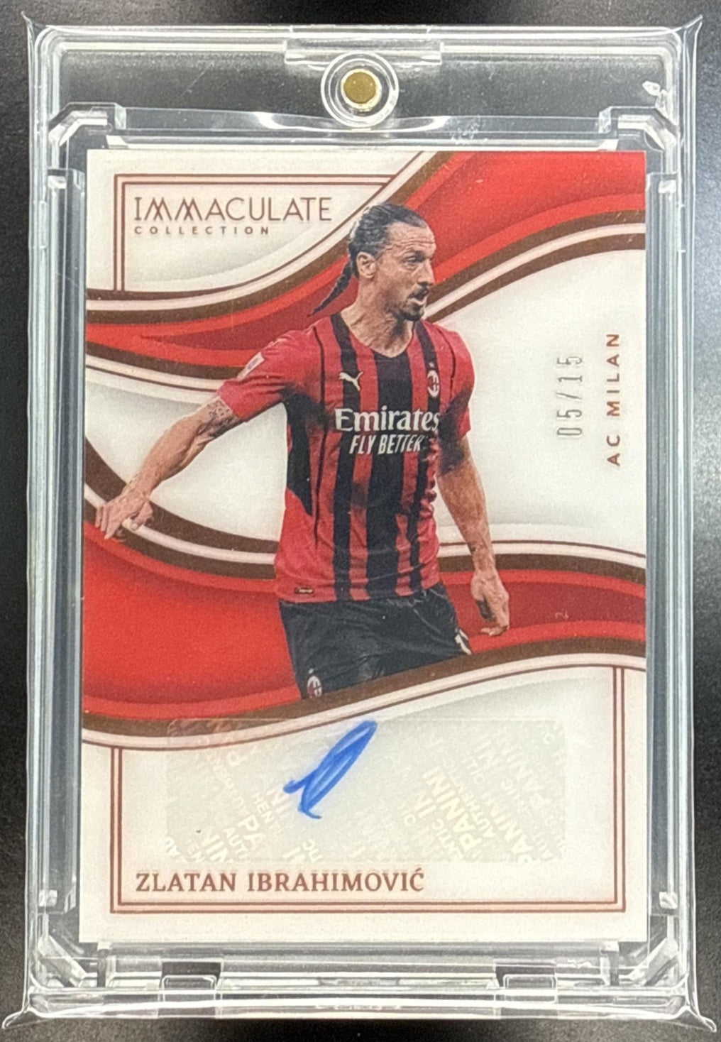 Zlatan Ibrahimovic Panini Immaculate Collection 2023-24 Auto /15 AC Milan