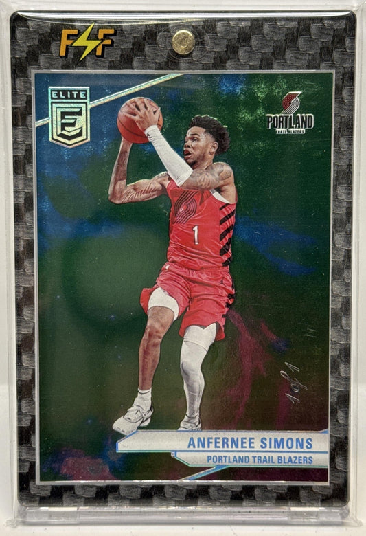 Anfernee Simons Panini Donruss Elite 2023-24 1/1 Portland Trail Blazers