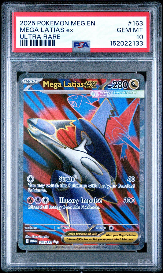 Mega Latias ex Pokemon Evolution 2025 Ultra Rare PSA 10