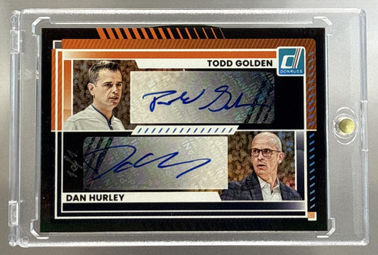Todd Golden Dan Hurley Panini Donruss 2025-26 Dual Auto Black 1/1