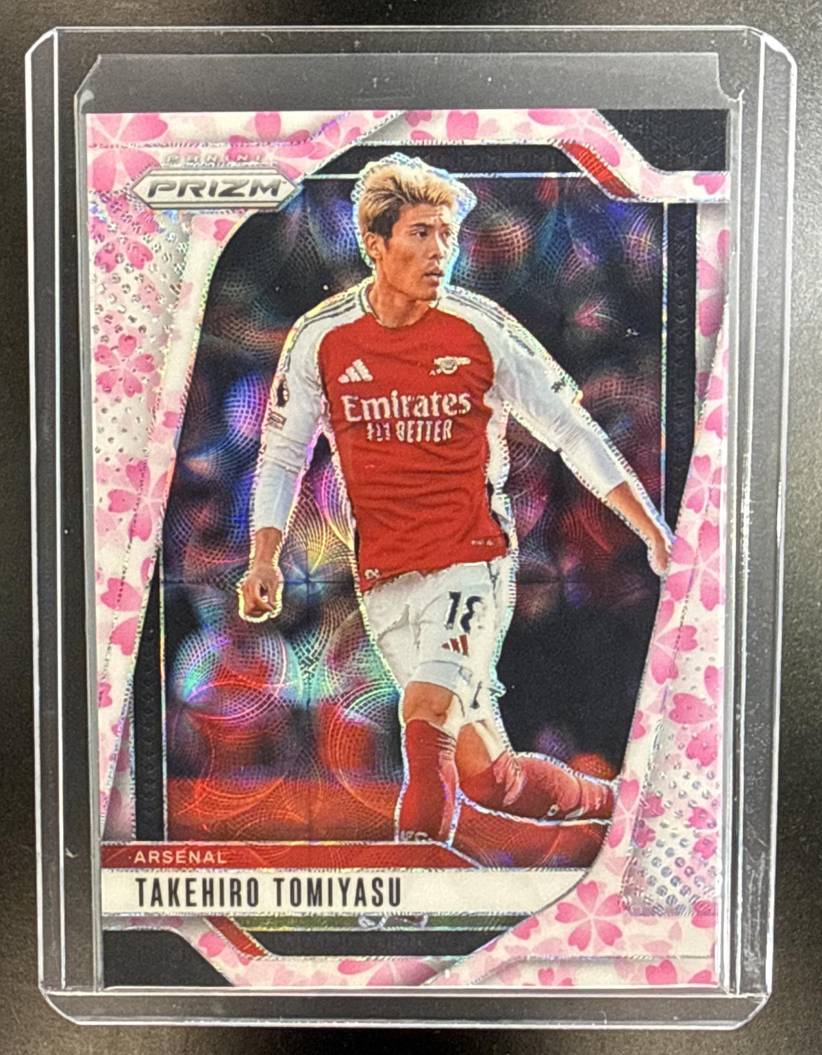 Takehiro Tomiyasu Panini Prizm PL 2024-25 Choice Cherry Blossom /20 Arsenal