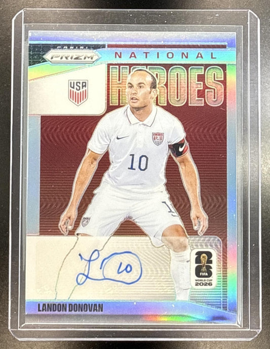 Landon Donovan Panini Prizm World Cup 2026 Silver /199 Auto United States