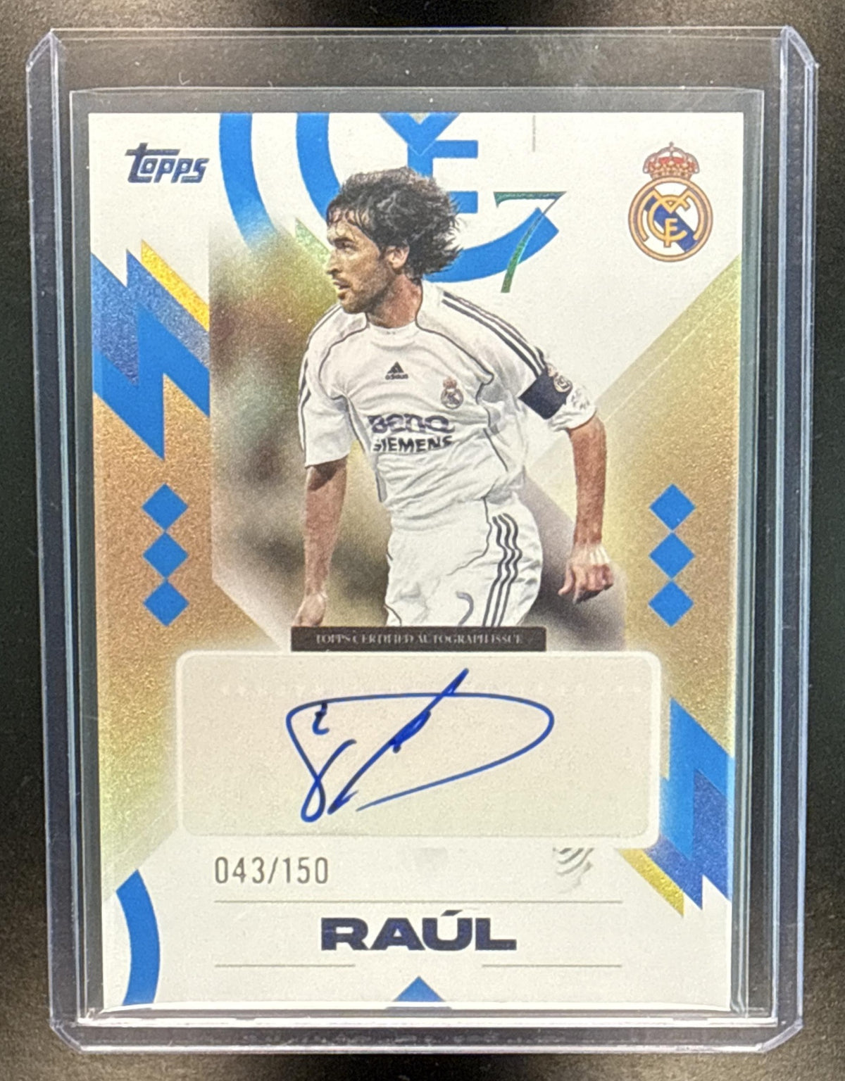 Raul Topps Los Blancos Real Madrid 2025-26 Auto Blue /150 CF