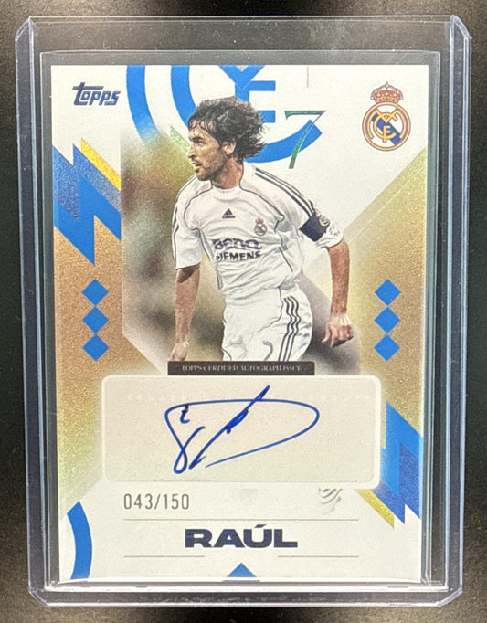 Raul Topps Los Blancos Real Madrid 2025-26 Auto Blue /150 CF