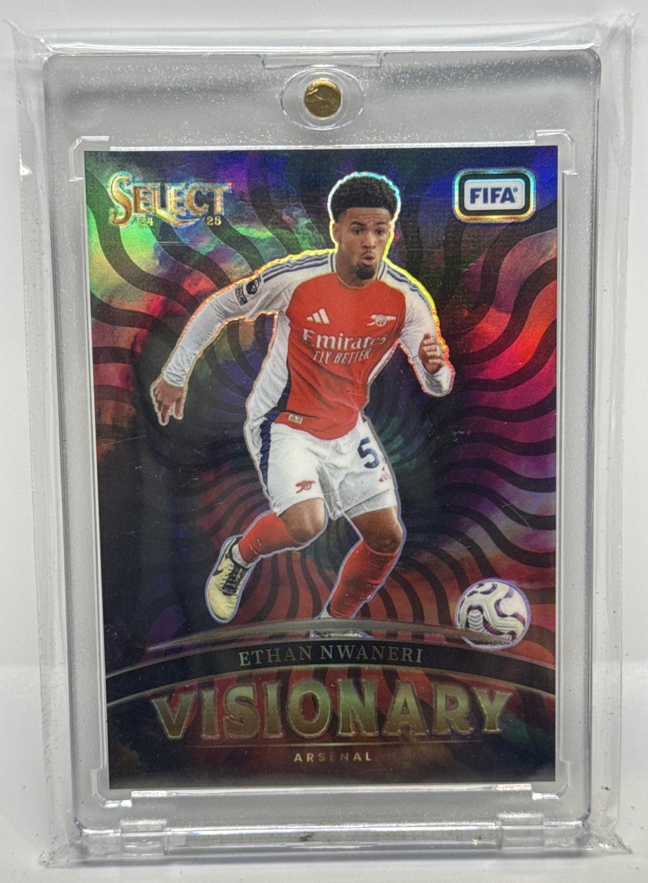 Ethan Nwaneri Panini Select FIFA 2024-25 Visionary Arsenal