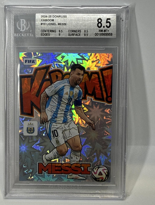 Lionel Messi Panini Donruss 2024-25 Kaboom BGS 8.5 Argentina