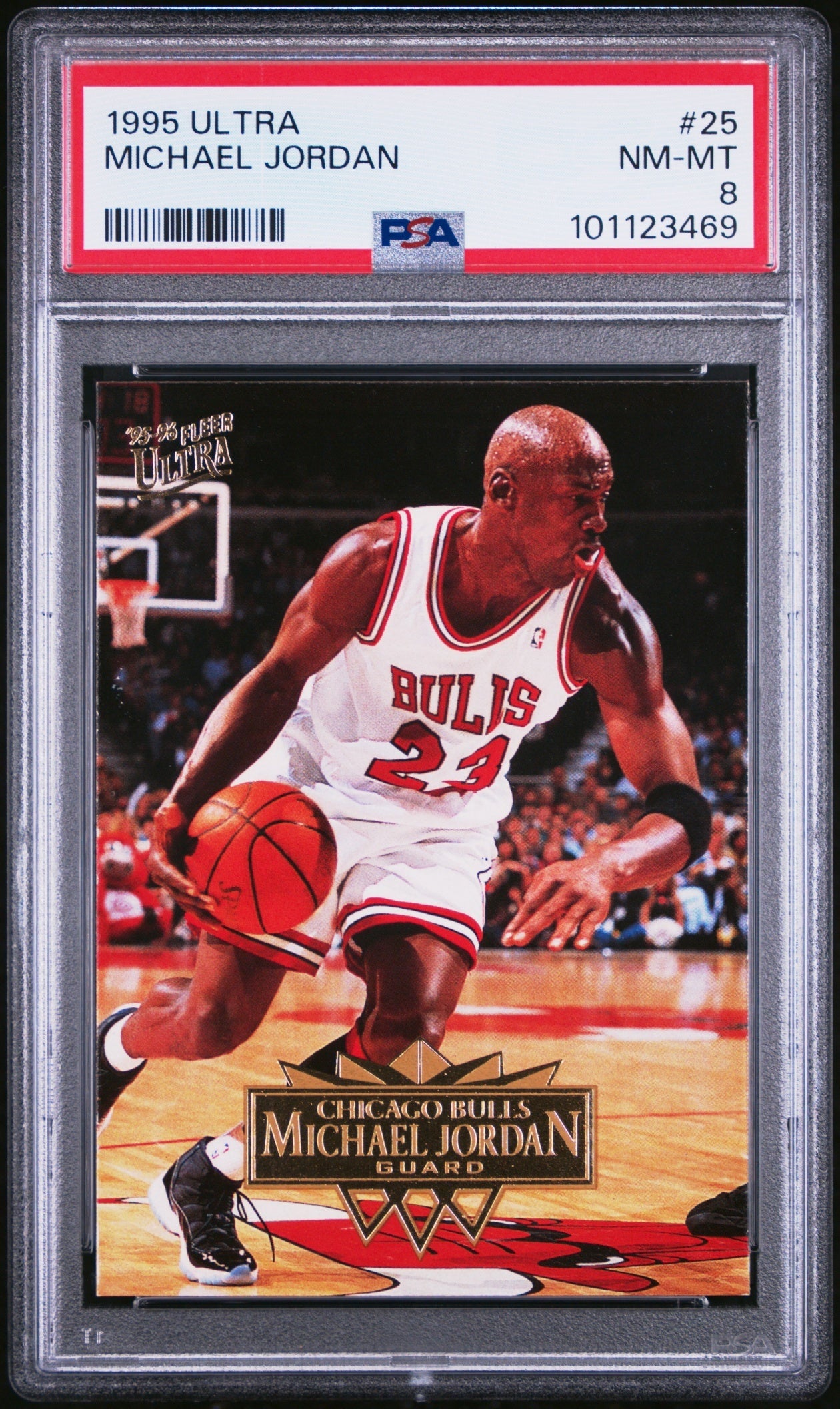 Michael Jordan Fleer Ultra 1995-96 PSA 8 Chicago Bulls