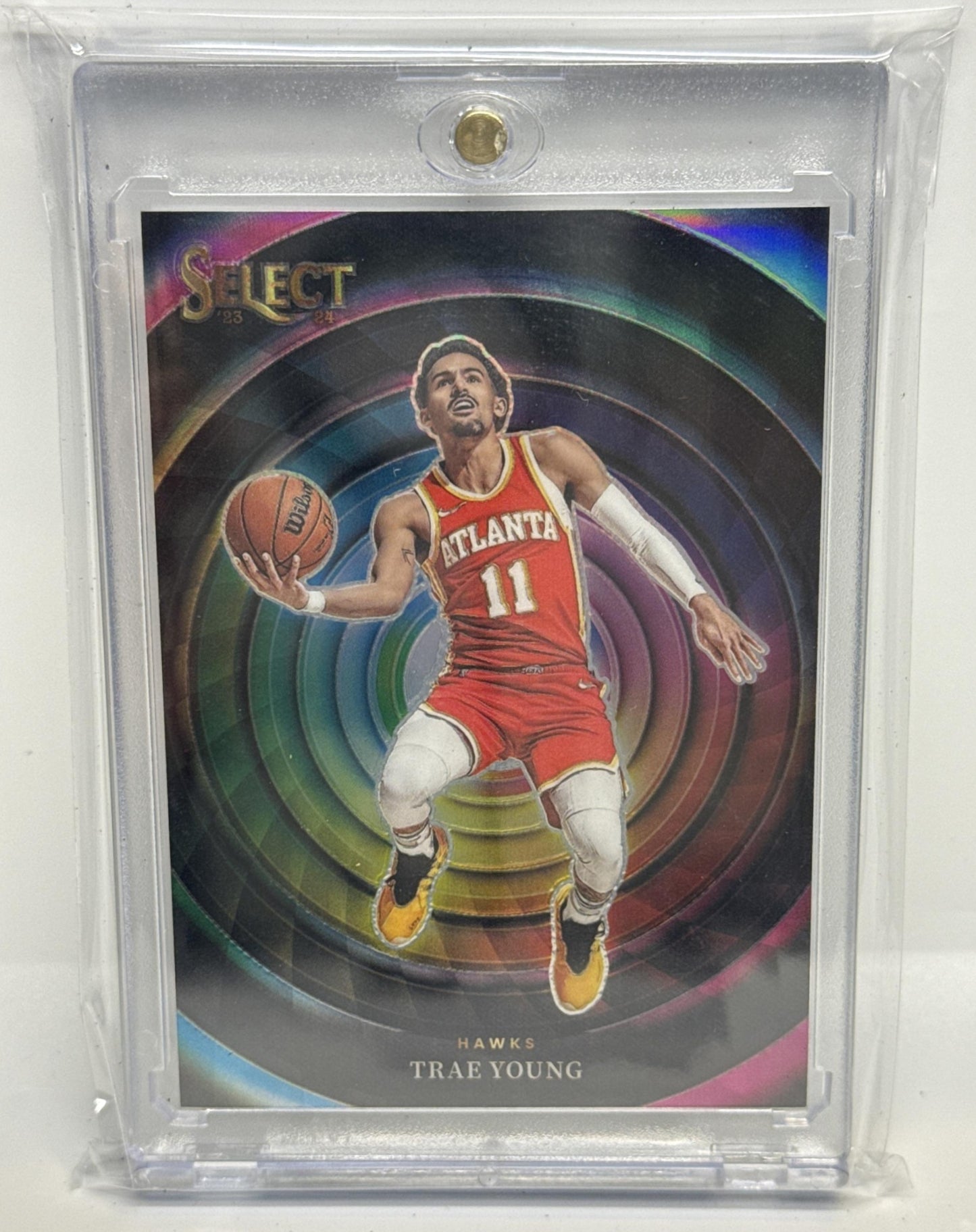 Trae Young Panini Select 2023-24 Color Wheel Atlanta Hawks