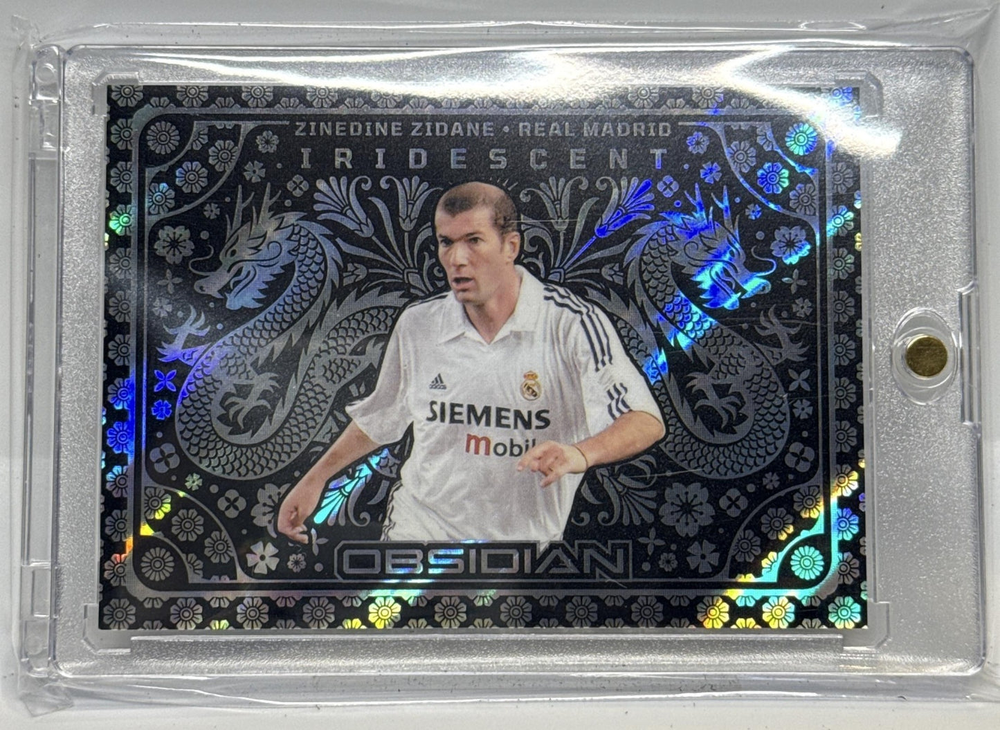 Zinedine Zidane Panini Obsidian 2024-25 Iridescent Real Madrid